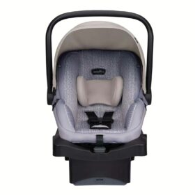 The inside of the Evenflo LiteMax 35 Infant Car Seat showing the cushion and harness.