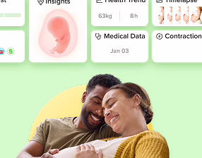 glow pregnancy tracker app screens