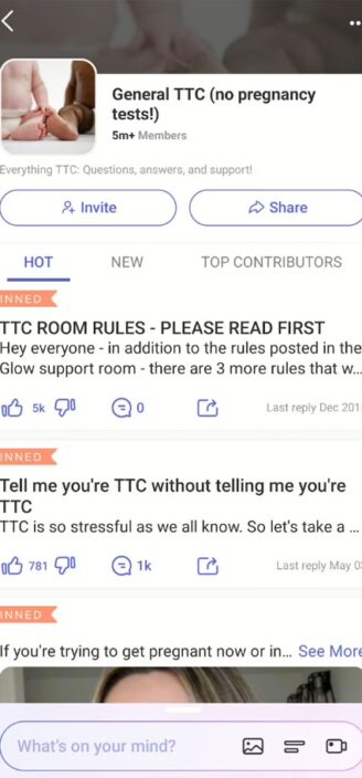 Glow’s community posts.