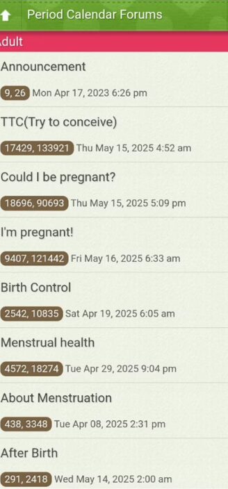 My Calendar’s forum in web browser.