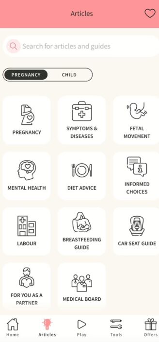Preglife’s list of tools, guides, and health tips.