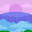 Digital illustration of a purple and blue landscape.