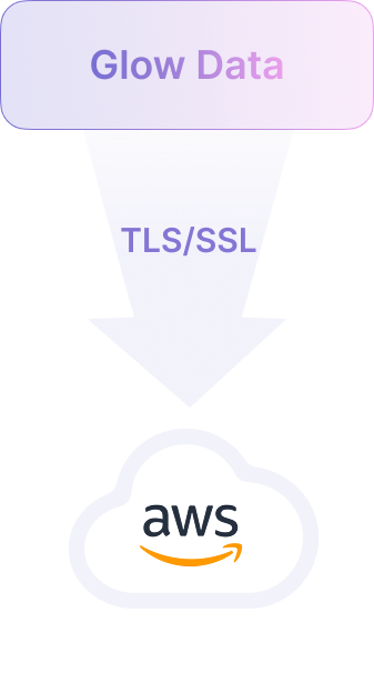 Image of showing Glow stores data securely on TLS and SSL.